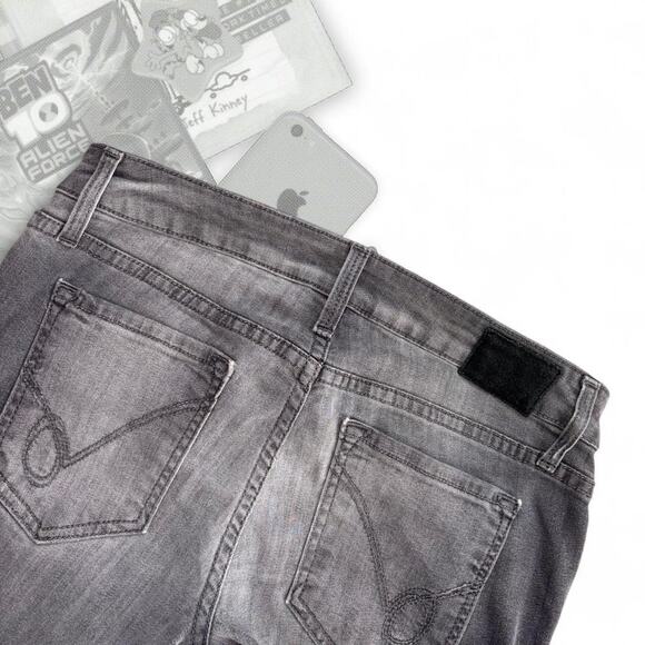 Y2K Gray Light Wash BeBe Denim Skinny Jeans - Picture 5 of 7